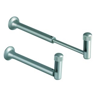 138270 LINUX LIGHT®, держатель настенный телескопический 12.5-21см, серебристый, Marbel