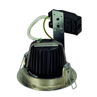 115828 LUZO INTEGRATED LED светильник встраиваемый c Fortimo Spot 13Вт, 2700К, 610lm, матовый хром, Marbel