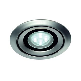 115848 LUZO INTEGRATED LED светильник встраиваемый c Fortimo Spot 13Вт, 4000К, 640lm, матовый хром, Marbel