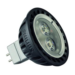 560044 PHILIPS MASTER LED SPOT MR16 источник света из 3х PowerLED, 4Вт, 12В, 36°, 3000K, 500cd, Marbel