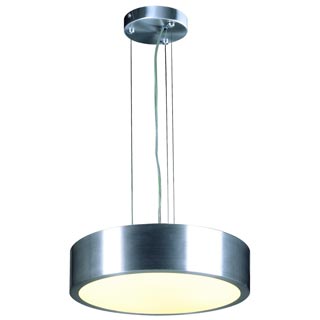 149262 MEDO светильник подвесной с ЭПРА для лампы Т5-RING 40Вт, матированный алюминий / стекло матовое, Marbel