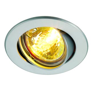 112098 MR16 SP светильник встраиваемый для лампы MR16 50Вт макс., матовый хром, Marbel