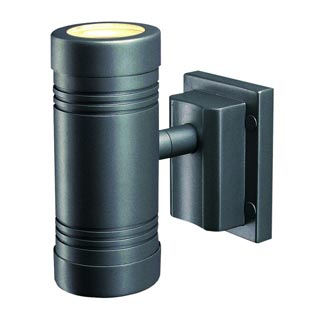 228805 MYRA UP-DOWN светильник настенный IP55 для 2-х ламп GU10 по 50Вт макс., антрацит, Marbel