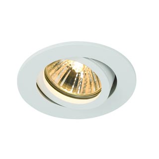 113461 NEW TRIA 68 GU10 ROUND, Downlight, mattweiss, max. 50W, inkl. Clipfedern, Marbel