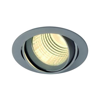 113724 NEW TRIA ROUND DLMI светильник встраиваемый с Philips DLMi 28Вт, 3000K, 60°, 2000lm, серебристый, Marbel