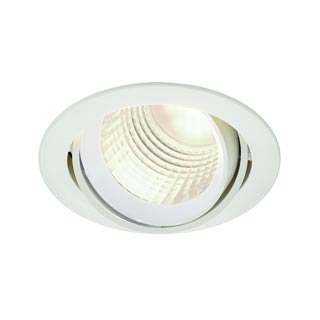 113731 NEW TRIA ROUND DLMI светильник встраиваемый с Philips DLMi 26Вт, 4000K, 60°, 2000lm, текстур. белый, Marbel