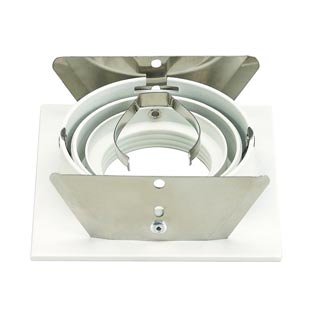 111721 NEW TRIA 1 GU10 PLT светильник встраиваемый для лампы GU10 50Вт макс., текстурный белый, Marbel