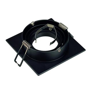 113481 NEW TRIA 1 MR16 SPR светильник встраиваемый для лампы MR16 50Вт макс., матовый черный, Marbel