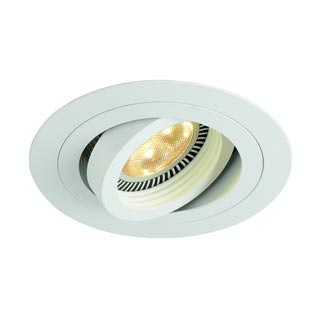 113500 NEW TRIA ROUND MR16 светильник встраиваемый для лампы MR16 50Вт макс., текстурный белый, Marbel