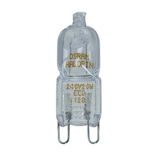 519451 Лампа G9, OSRAM HALOPIN Eco «EnergySaver», 230В, 33Вт, Marbel