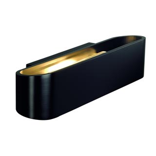 151410 OSSA R7s 300 Wandleuchte, oval, matt black, R7s 118mm, max. 120W, up/down, Marbel