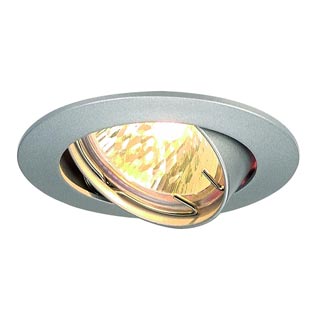 111179 PIKA TURNO светильник встраиваемый для лампы MR16 50Вт макс., серебристый, Marbel