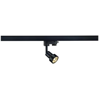 153560 PURI Lampenkopf, schwarz, GU10 , max. 50W, inkl. 3P.-Adapter, Marbel