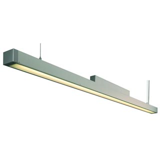 155012 Q-LINE SINGLE светильник подвесной с ЭПРА для лампы Т5 35Вт, алюминий, Marbel