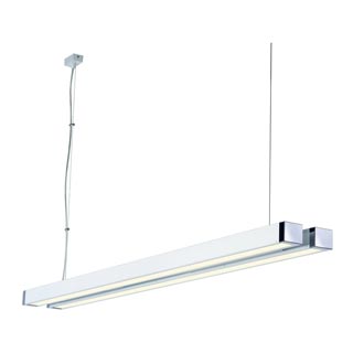 155021 Q-LINE DOUBLE светильник подвесной с ЭПРА для 2-x ламп Т5 по 35Вт, белый / хром, Marbel 155021 Q-LINE DOUBLE светильник подвесной с ЭПРА для 2-x ламп Т5 по 35Вт, белый / хром, Marbel