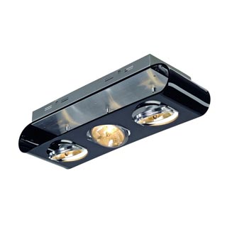 147593 RETROSIX QRB 3 светильник накладной с ЭПН для 3-x ламп QRB111 по 50Вт макс., черный, Marbel 147593 RETROSIX QRB 3 светильник накладной с ЭПН для 3-x ламп QRB111 по 50Вт макс., черный, Marbel