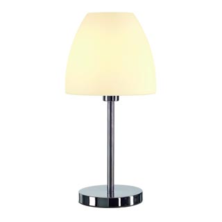 146912 RIOTTE светильник настольный для лампы E27 60Вт макс., хром/ стекло белое, Marbel 146912 RIOTTE светильник настольный для лампы E27 60Вт макс., хром/ стекло белое, Marbel