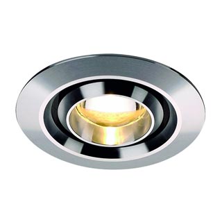 111939 SIMIT TURNO светильник встраиваемый с белым теплым PowerLED 1Вт, матированный алюминий, Marbel