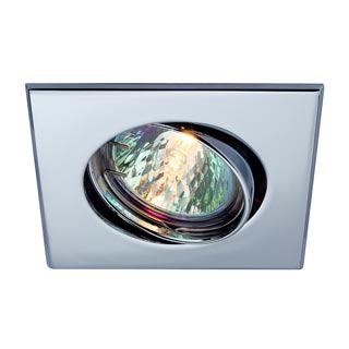 113202 SQUARE светильник встраиваемый для лампы MR16 50Вт макс., хром, Marbel