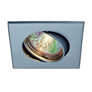 113208 SQUARE светильник встраиваемый для лампы MR16 50Вт макс., матовый хром, Marbel