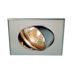 113209 SQUARE светильник встраиваемый для лампы MR16 50Вт макс., серебристый, Marbel