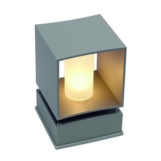 230694 SQUARE TURN FLOOR светильник IP44 для лампы G9 42Вт макс., серебристый, Marbel