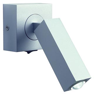 146274 STIX светильник накладной с белым PowerLED 3Вт, 6000К, серебристый, Marbel