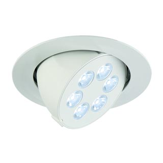 113620 TRITON 6 GIMBLE светильник встраиваемый с 6 PowerLED по 1Вт, 4000K, 395 Лм,текстурный белый, Marbel 113620 TRITON 6 GIMBLE светильник встраиваемый с 6 PowerLED по 1Вт, 4000K, 395 Лм,текстурный белый, Marbel