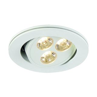 113662 TRITON 3 LED светильник встраиваемый с 3-мя PowerLED по 1Вт, 3200K, 150lm, текстурный белый, Marbel 113662 TRITON 3 LED светильник встраиваемый с 3-мя PowerLED по 1Вт, 3200K, 150lm, текстурный белый, Marbel