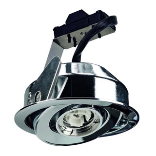 112962 TWISTER, GU6.5 MODULE светильник встраиваемый для лампы CMH-TC GU6.5 35Вт макс., хром, Marbel