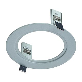 112970 TWISTER, FRAME 1 Round, рамка установочная, серебристый, Marbel