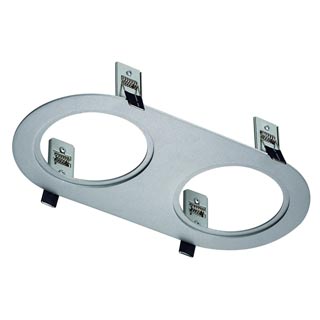 112980 TWISTER, FRAME 2 Oval, рамка установочная, серебристый, Marbel 112980 TWISTER, FRAME 2 Oval, рамка установочная, серебристый, Marbel