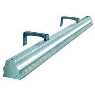 229400 VANO DISPLAY светильник IP65 с ЭПРА для 2-x ламп T5 по 35Вт, серебристый, Marbel