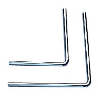 138804 WAVE, стержень угловой 90°, малый, 85мм, хром, Marbel 138804 WAVE, стержень угловой 90°, малый, 85мм, хром, Marbel