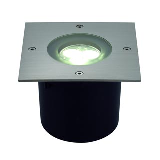 227421 WETSY POWER LED SQUARE светильник встраиваемый IP67 c 3-мя PowerLED по 1Вт, сталь/ белый LED, Marbel 227421 WETSY POWER LED SQUARE светильник встраиваемый IP67 c 3-мя PowerLED по 1Вт, сталь/ белый LED, Marbel