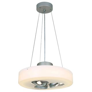 149190 WHEEL PC светильник подвесной с ЭПРА для ламп T8-RING 1х40Вт и ES111 3х75Вт макс., серебристый, Marbel