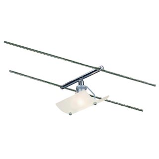 181252 WIRE SYSTEM, SAIL светильник для лампы G6,35 35Вт макс., хром / стекло матовое, Marbel