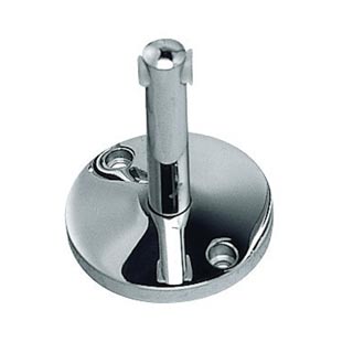 186332 WIRE SYSTEM, стойка опорная 6см для тросика, 2 шт., хром, Marbel